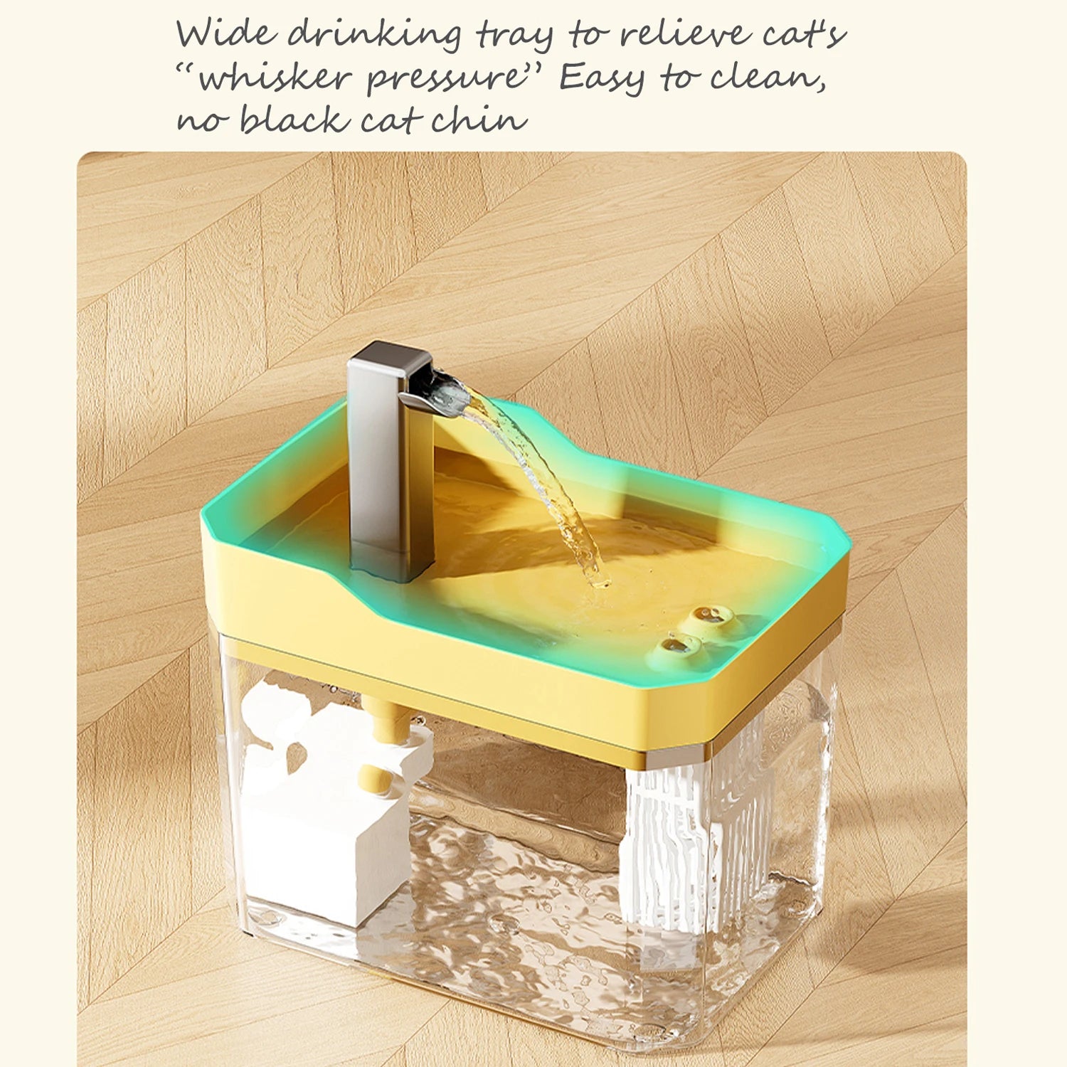 Fuente automática para gatos 1.5L con filtro y bomba silenciosa