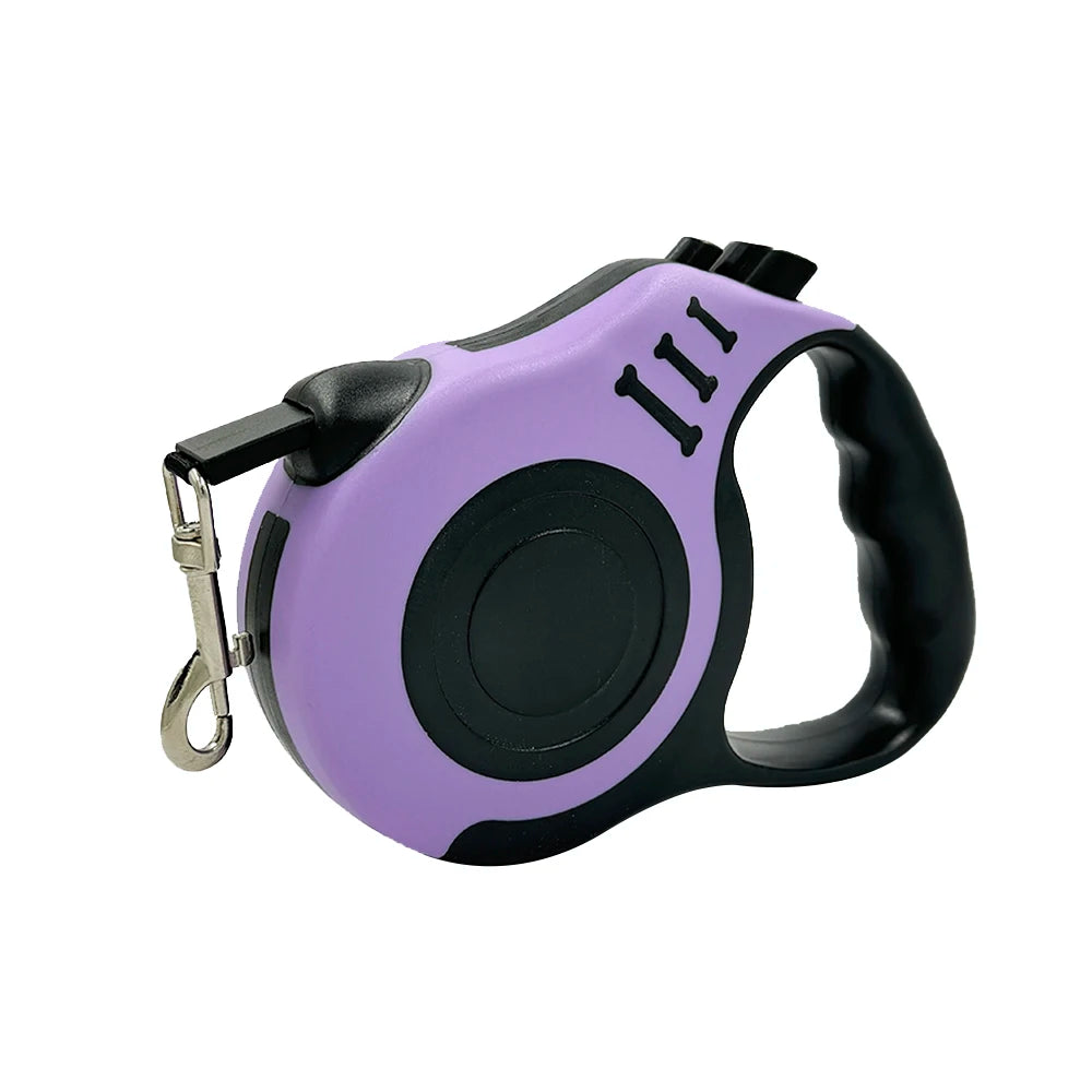 Correa retráctil automática de nailon para perros.