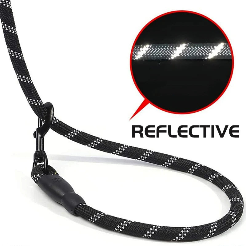 Correa reflectante para perros con mango acolchado