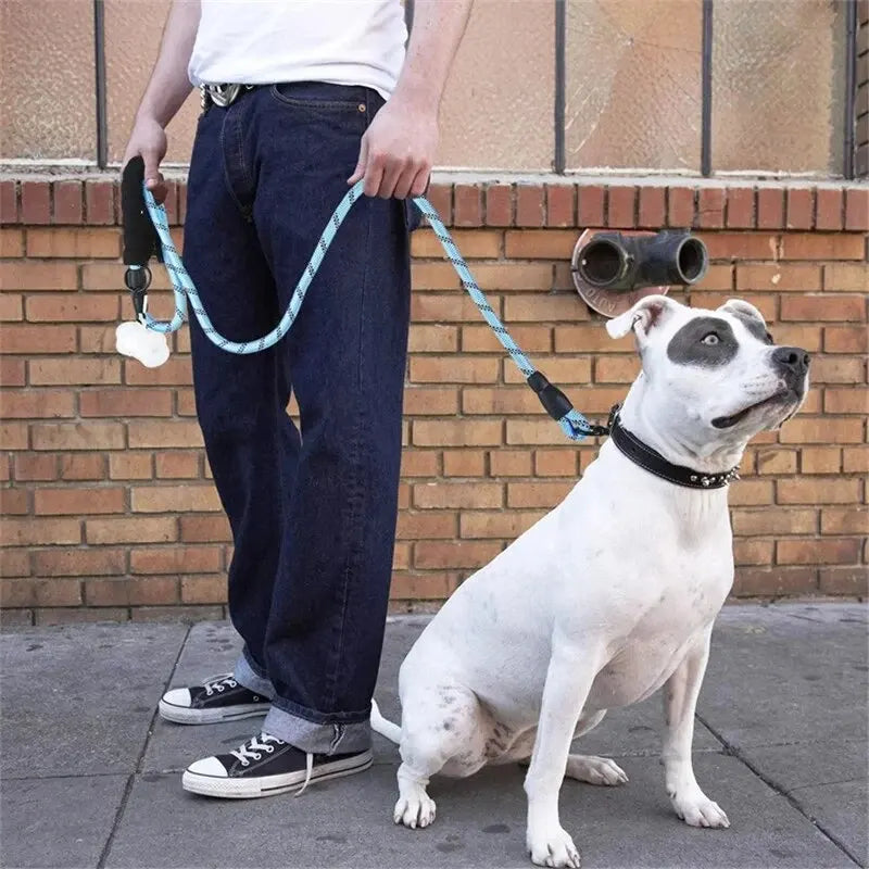 Correa reflectante para perros con mango acolchado