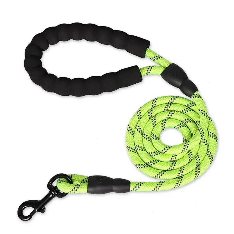 Correa reflectante para perros con mango acolchado