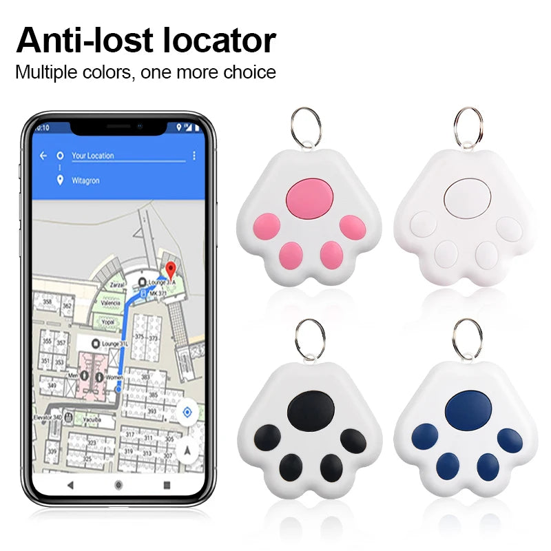 Mini Rastreador Inteligente para Mascotas y Objetos – Localizador Bluetooth Antipérdida