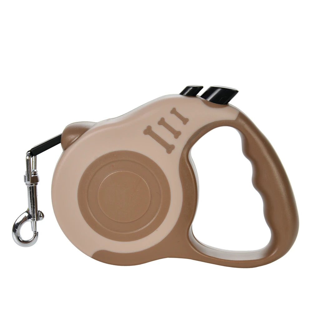 Correa retráctil automática de nailon para perros.
