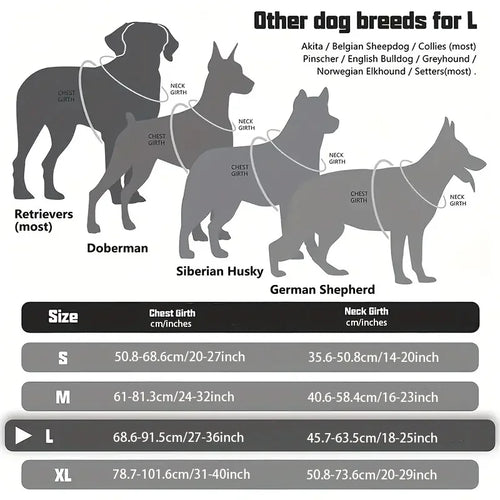 Arnés Táctico para Perros con Asa – Chaleco Antitirones Ajustable