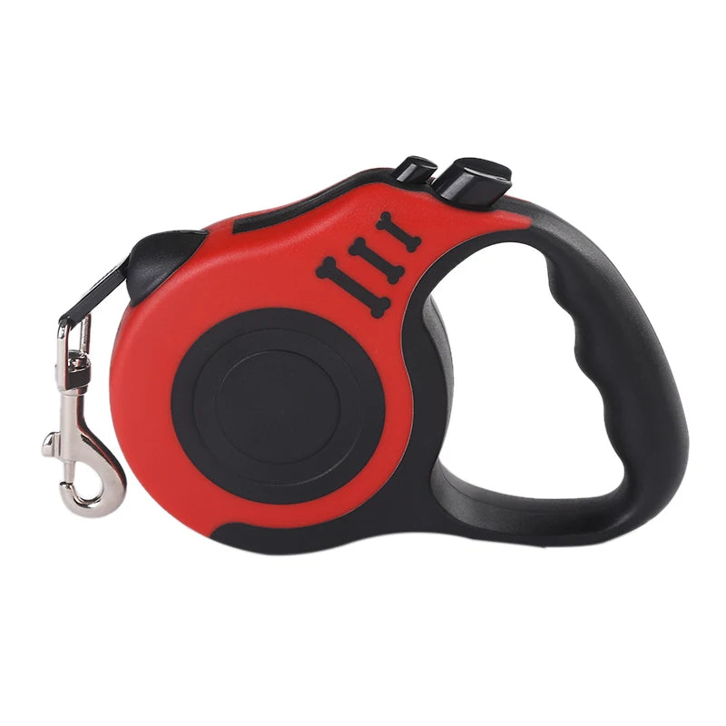 Correa retráctil automática de nailon para perros.