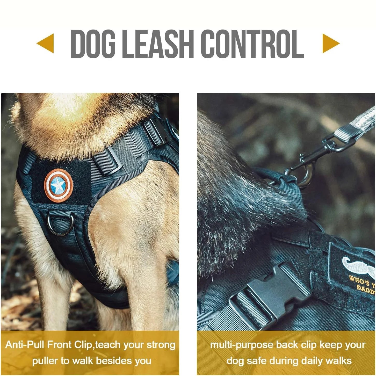 Arnés Táctico para Perros con Asa – Chaleco Antitirones Ajustable