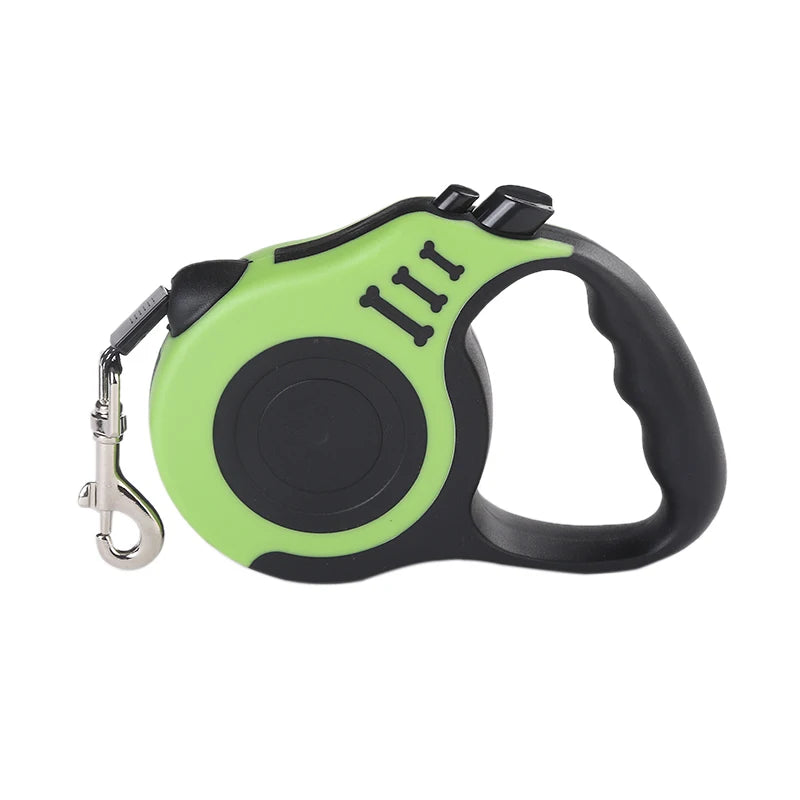 Correa retráctil automática de nailon para perros.