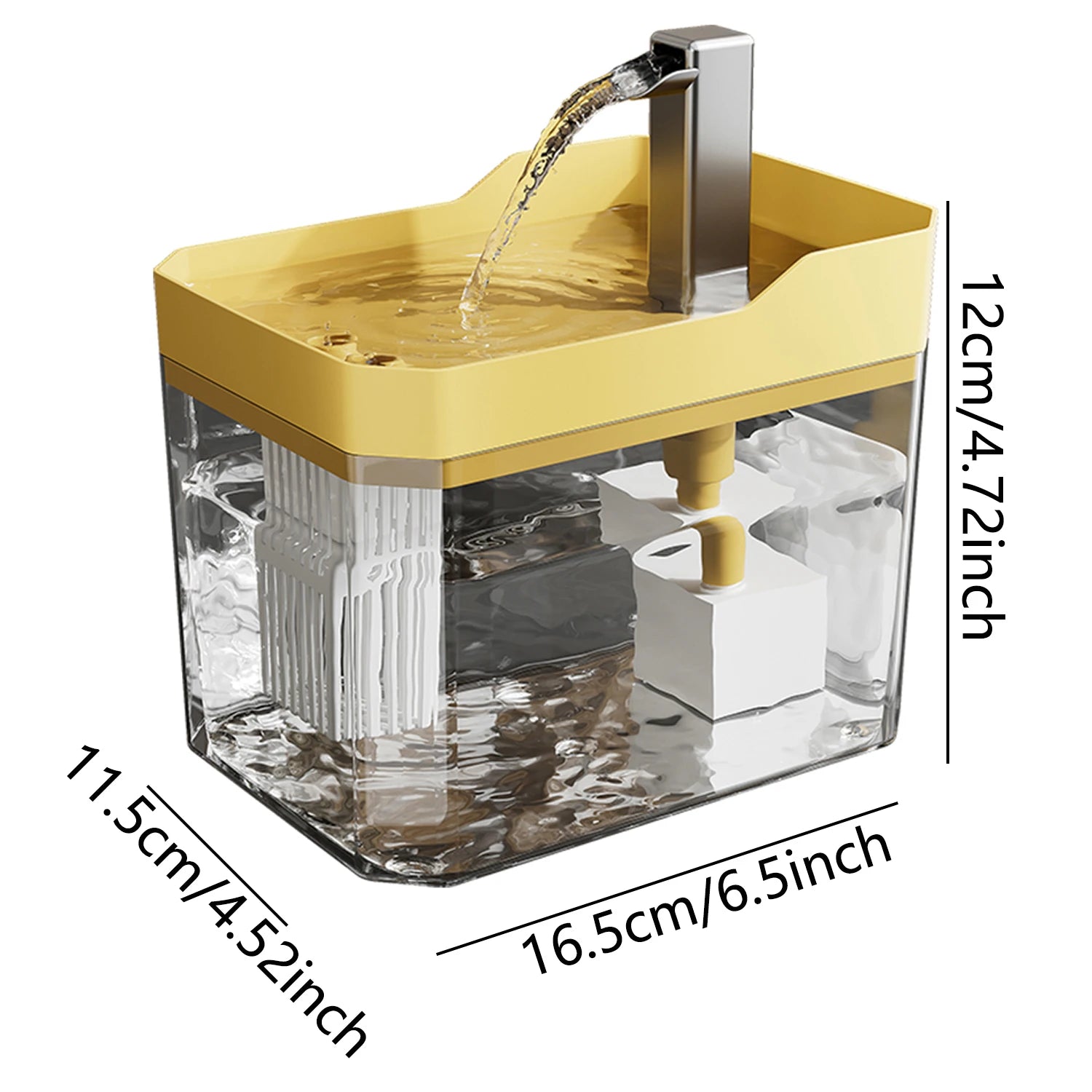 Fuente automática para gatos 1.5L con filtro y bomba silenciosa