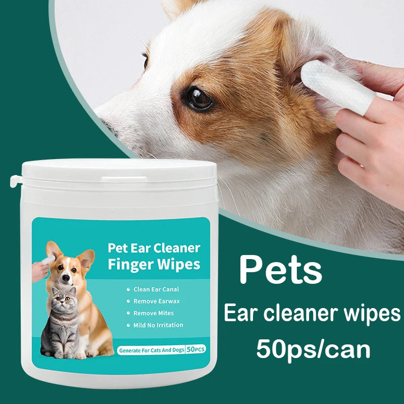 Toallitas para Limpieza de Oídos para Perros y Gatos