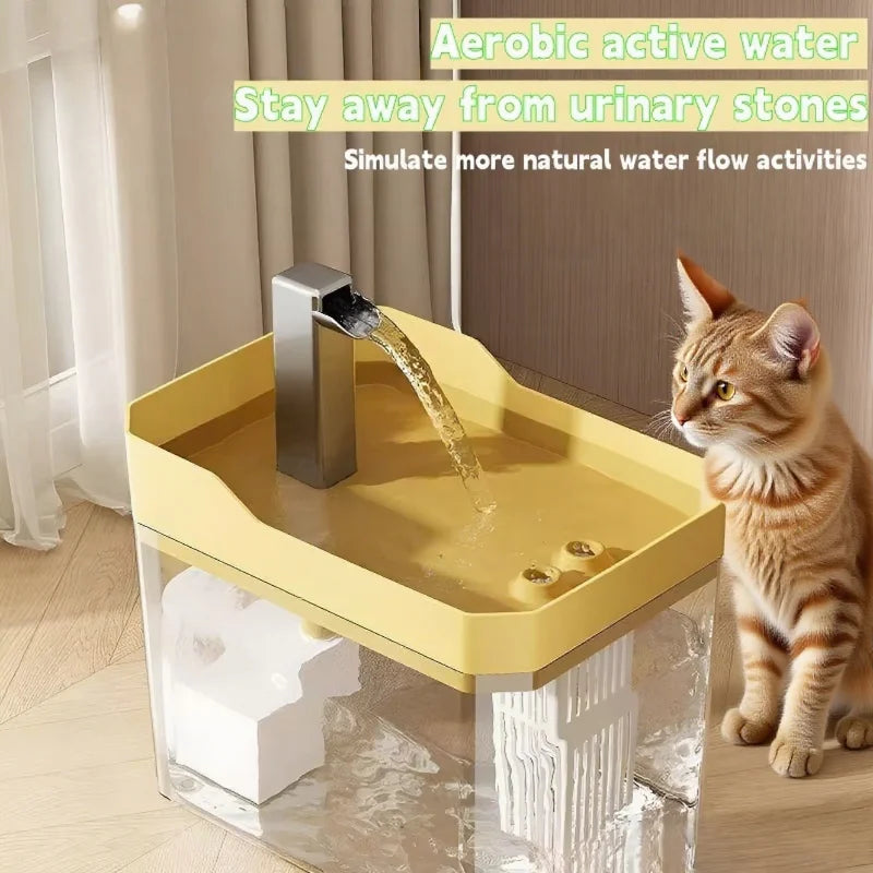 Fuente de Agua Automática para mascotas 1.5L con Filtro y Circulación Continua