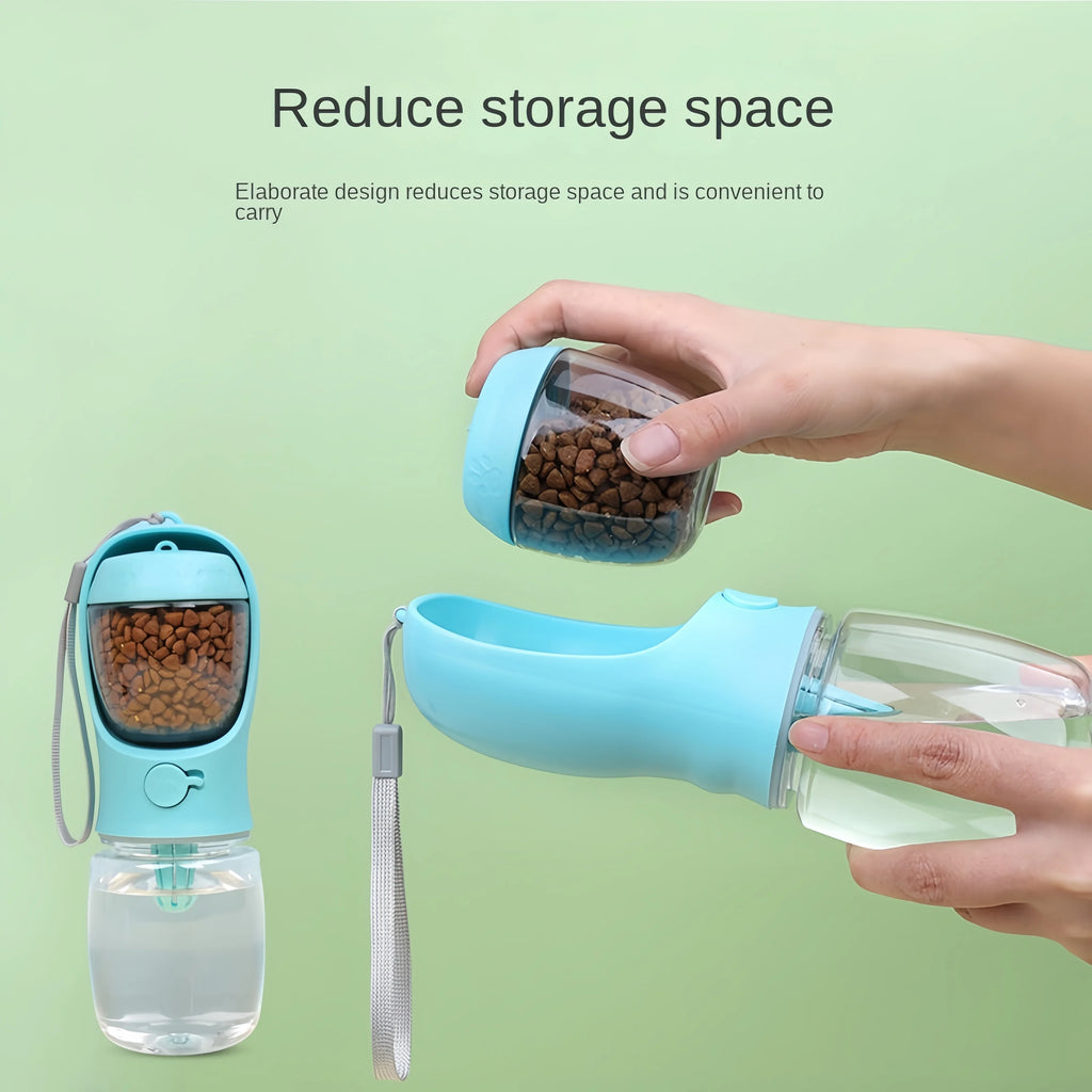 Botella Dispensadora de Agua y Comida para Mascotas