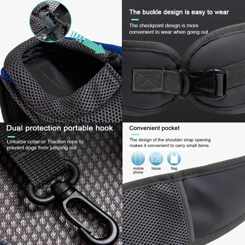 Mochila Transportadora Transpirable para Mascotas