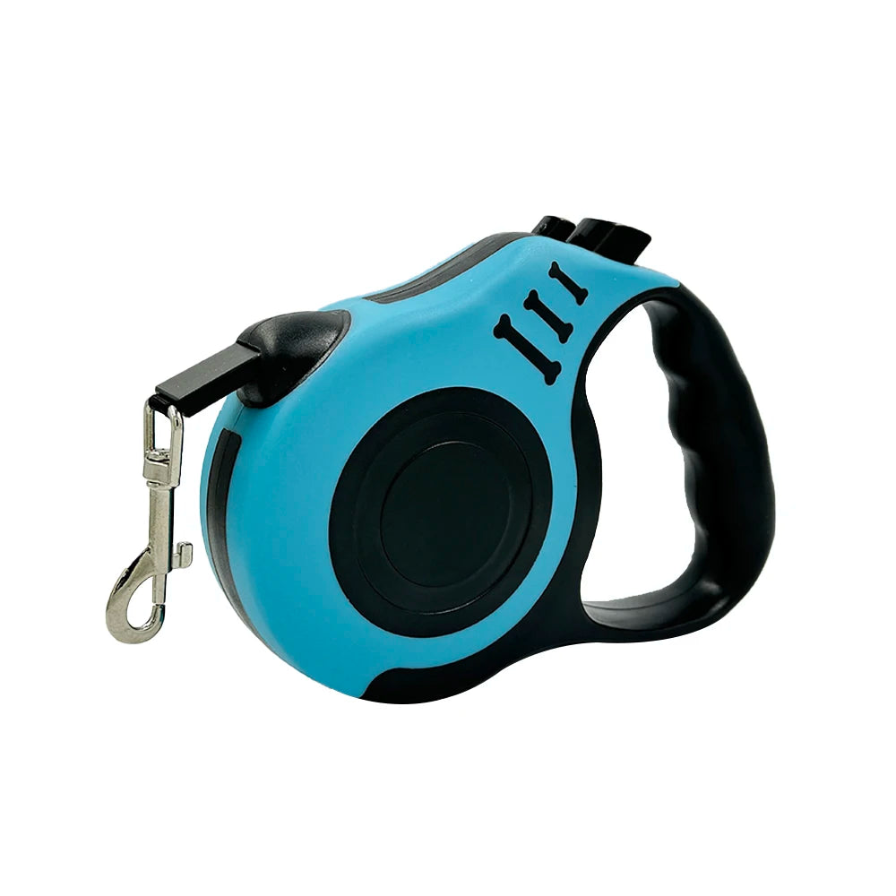 Correa retráctil automática de nailon para perros.