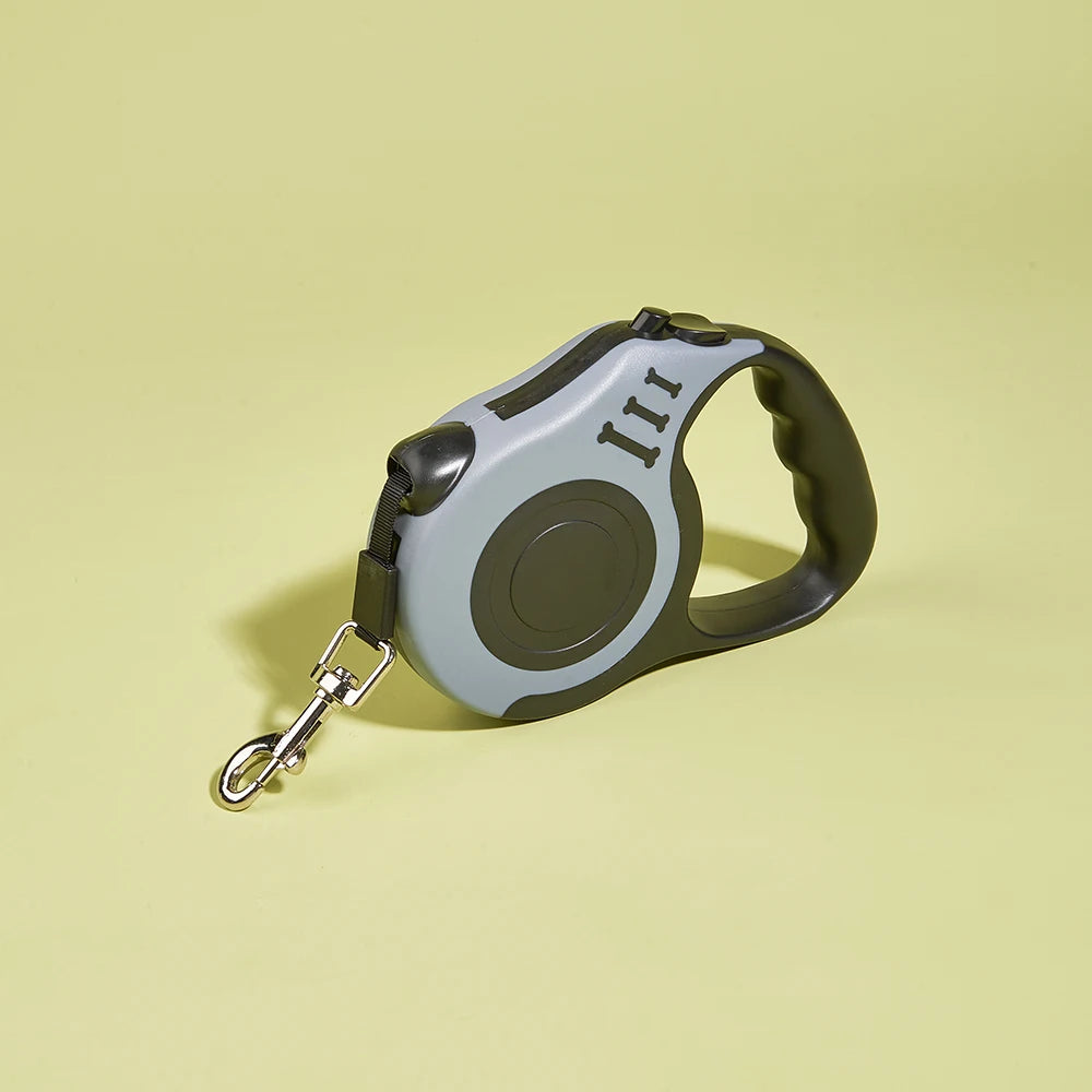 Correa retráctil automática de nailon para perros.