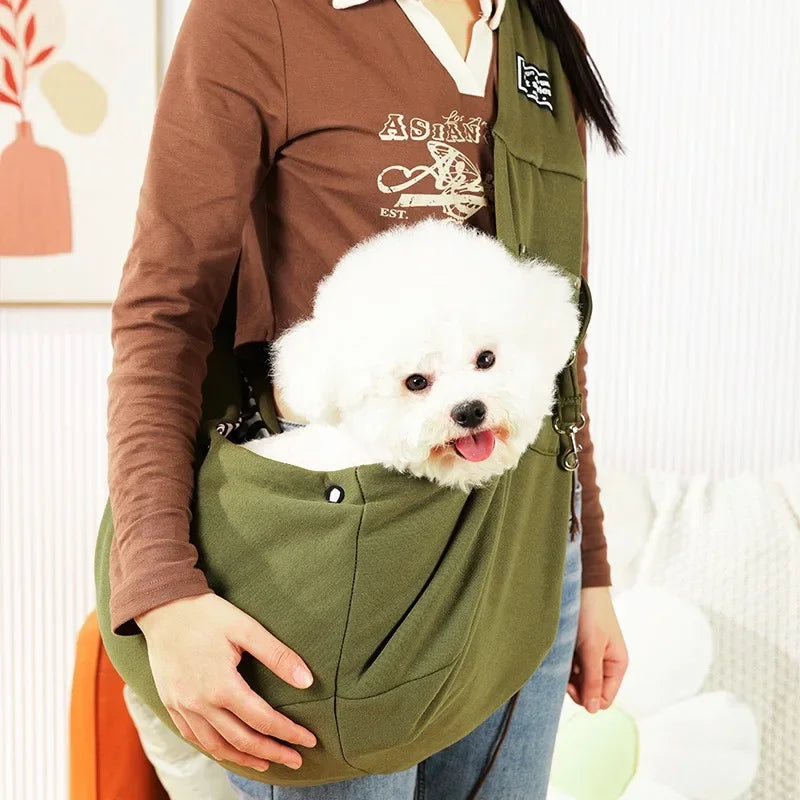 Bolsa Bandolera Portátil para Perros y Gatos