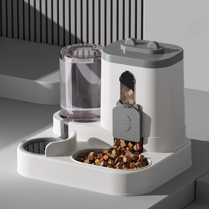 Comedero Automático para Gatos con Fuente de Agua