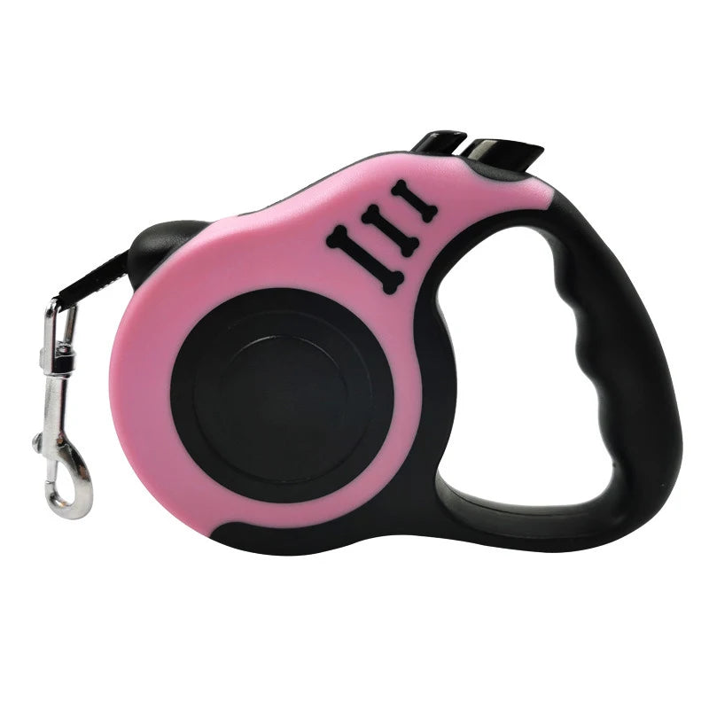 Correa retráctil automática de nailon para perros.