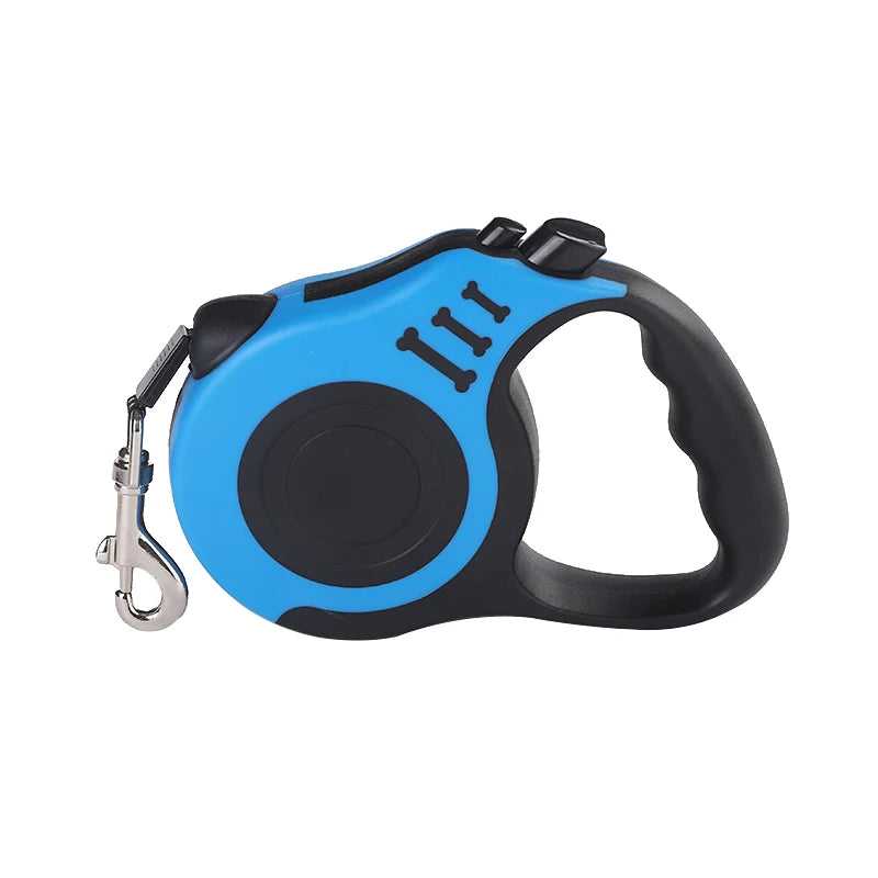 Correa retráctil automática de nailon para perros.