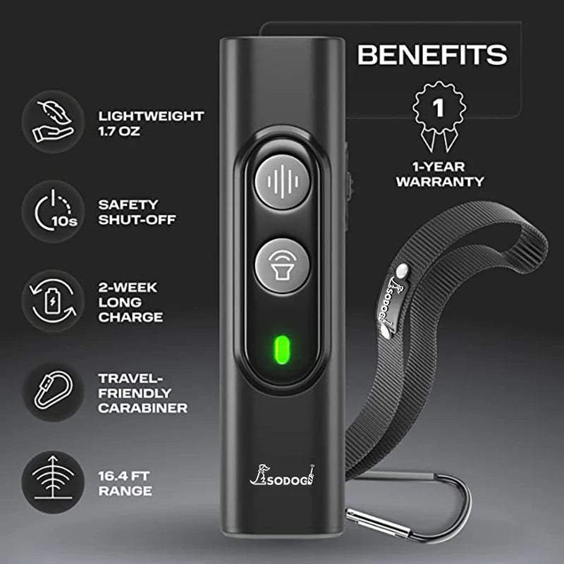 Dispositivo Antiladridos Ultrasónico para Perros con Carga USB