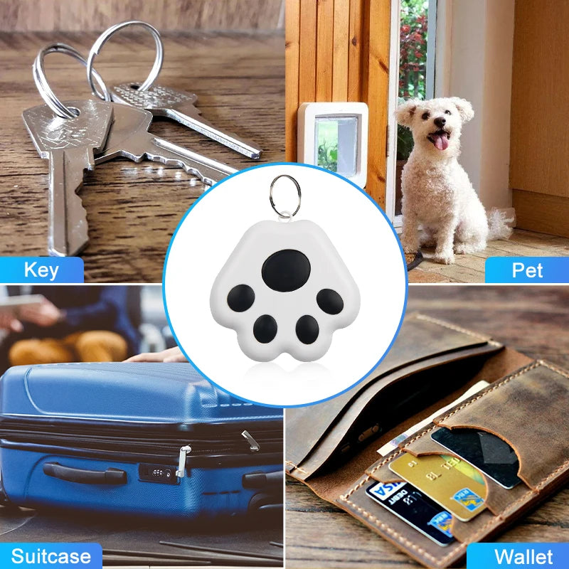 Mini Rastreador Inteligente para Mascotas y Objetos – Localizador Bluetooth Antipérdida