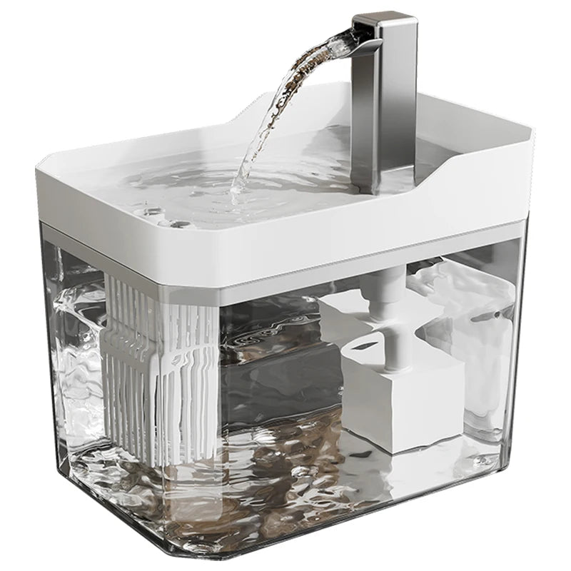 Fuente automática para gatos 1.5L con filtro y bomba silenciosa