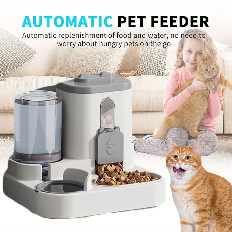 Comedero Automático para Gatos con Fuente de Agua
