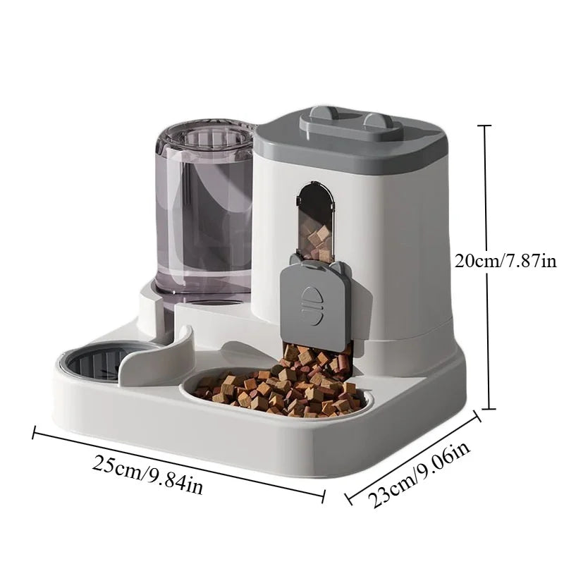 Comedero Automático para Gatos con Fuente de Agua